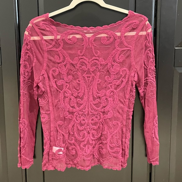 Express Sheer Lace Blouse XS - Picture 2 of 4